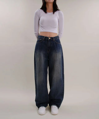 Vintage Pintuck Wide Pants