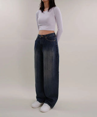 Vintage Pintuck Wide Pants