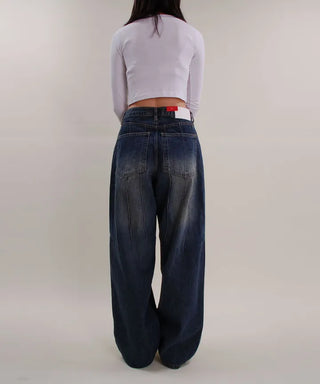 Vintage Pintuck Wide Pants