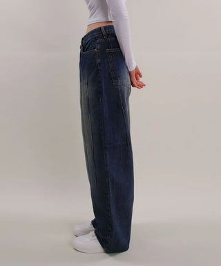 Vintage Pintuck Wide Pants
