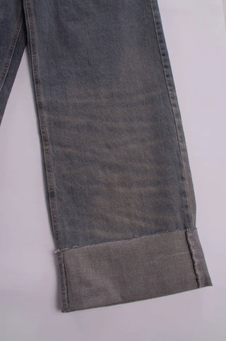 Tiger Roll-up Denim Pants