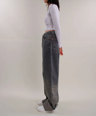 Tiger Roll-up Denim Pants