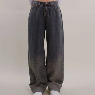 Tiger Roll-up Denim Pants