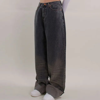 Tiger Roll-up Denim Pants