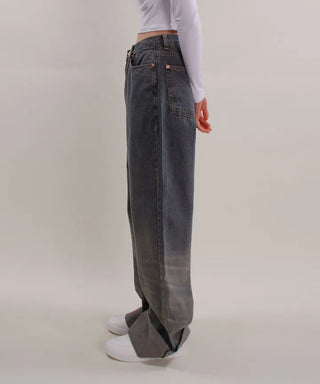 Tiger Roll-up Denim Pants
