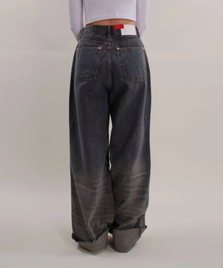 Tiger Roll-up Denim Pants