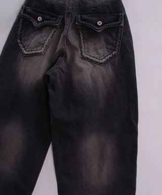 Rope Wide Denim Pants