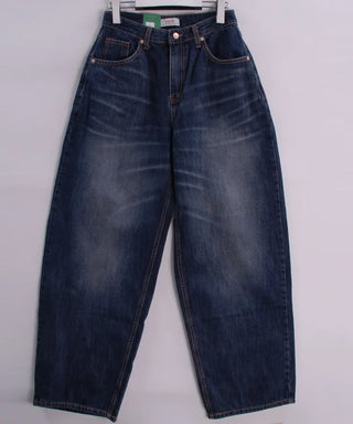 Post Deep Fading Wide Denim Jeans