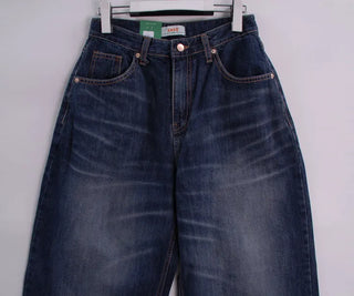 Post Deep Fading Wide Denim Jeans