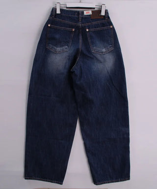 Post Deep Fading Wide Denim Jeans