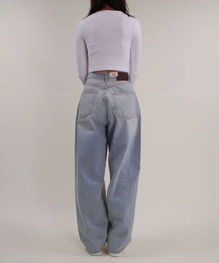 Bright Light Blue Wide Denim