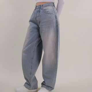 Bright Light Blue Wide Denim