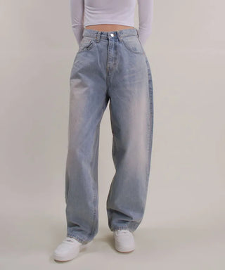 Bright Light Blue Wide Denim