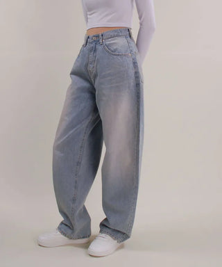 Bright Light Blue Wide Denim