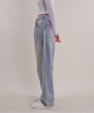 Bright Light Blue Wide Denim