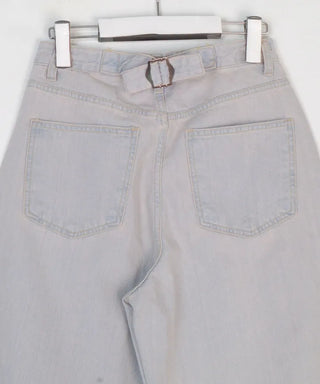 Bijou cut wide denim pants