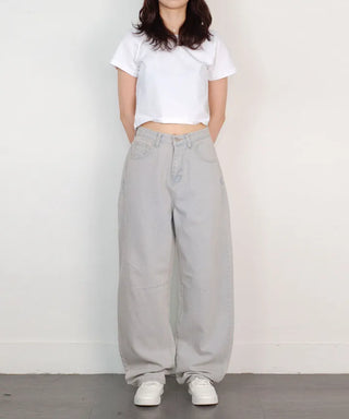 Bijou cut wide denim pants
