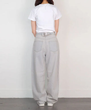 Bijou cut wide denim pants