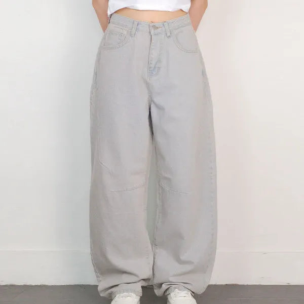 Bijou cut wide denim pants