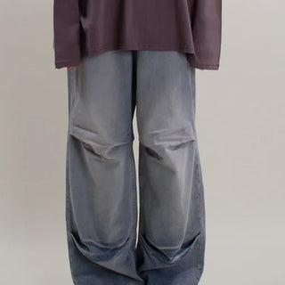 Hip Wide Denim Pants