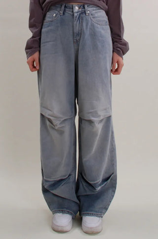 Hip Wide Denim Pants