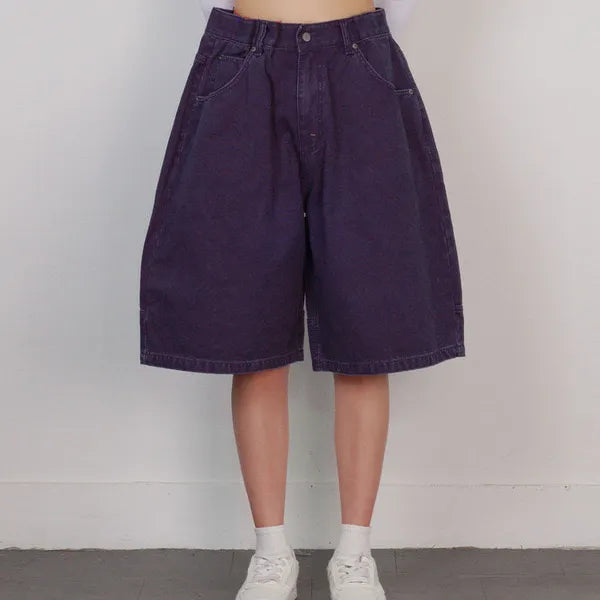 US Banding Shorts Wide Pants