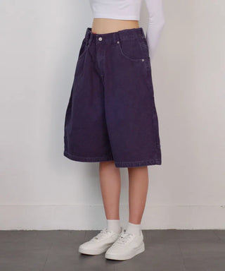 US Banding Shorts Wide Pants