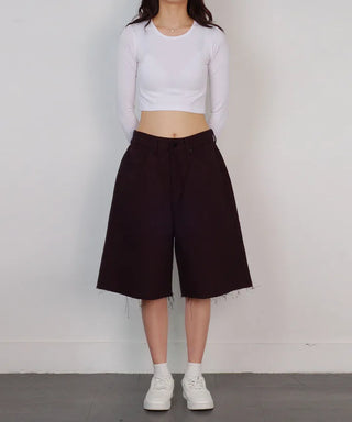 Mega Cotton Shorts Wide Pants