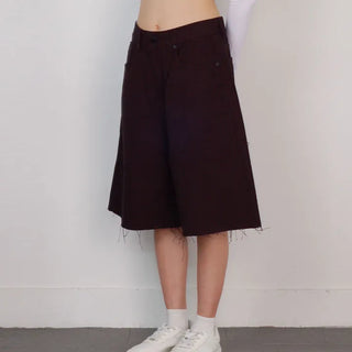 Mega Cotton Shorts Wide Pants