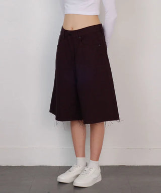 Mega Cotton Shorts Wide Pants
