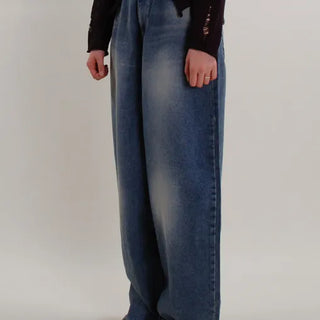 Rope Wide Jeans Denim Pants  (Karina Pants)