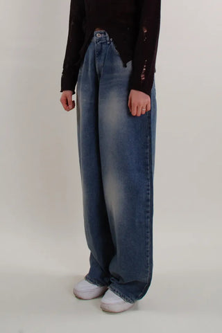 Rope Wide Jeans Denim Pants  (Karina Pants)