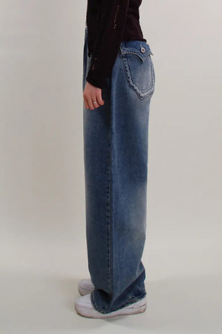 Rope Wide Jeans Denim Pants  (Karina Pants)