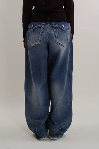 Rope Wide Jeans Denim Pants  (Karina Pants)