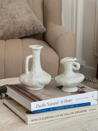 Japandi Minimalist Ceramic White Vase