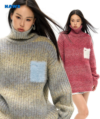 [NAWS] Gradient woolen sweater