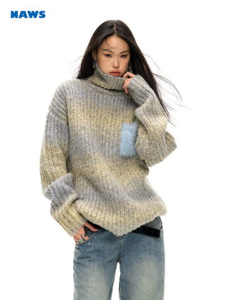 [NAWS] Gradient woolen sweater