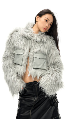 [NAWS] Oversized Fur jacket