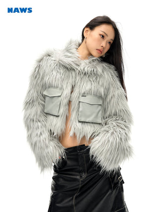 [NAWS] Oversized Fur jacket