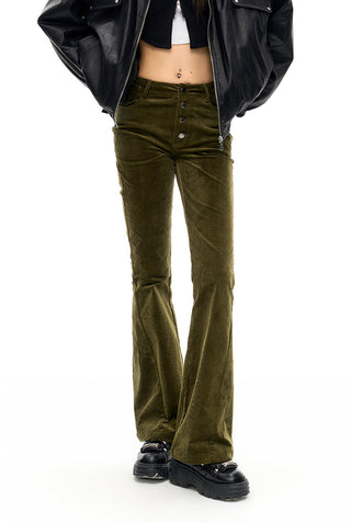 [NAWS] High-waist corduroy flared pants