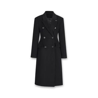 [NAWS] Long hourglass waist woolen coat