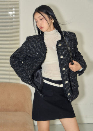 [NAWS] French style Tweed wool jacket