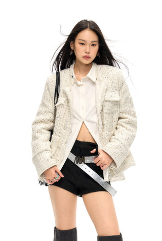 [NAWS] French style Tweed wool jacket