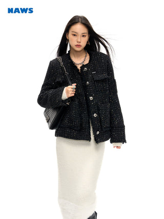 [NAWS] French style Tweed wool jacket