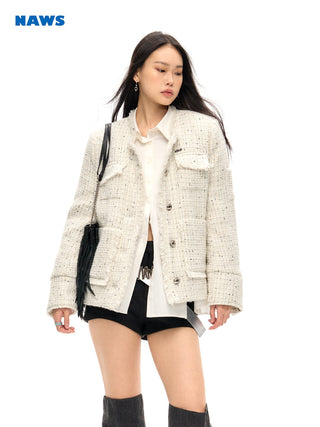 [NAWS] French style Tweed wool jacket