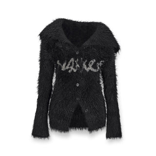 [NAWS] Lapel mink fleece cardigan
