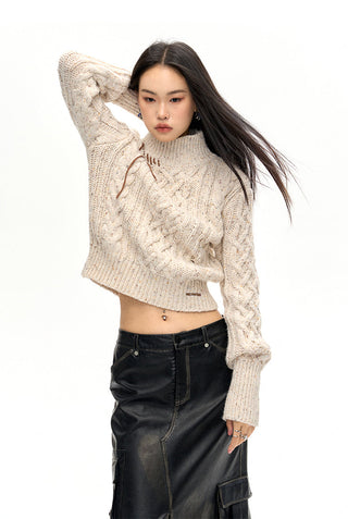 [NAWS] Half-turtleneck wool sweater