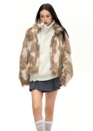 [NAWS] Double-ZIP High Neck Knitted Jacket