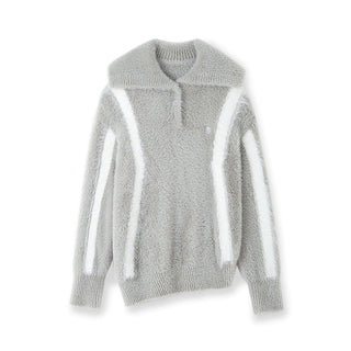 [NAWS] Layered Mink Fleece Loose Sweater