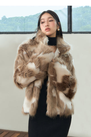 [NAWS] Dual tone fur coat